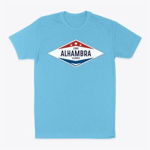 Alhambra Illinois Diamond Star Classic Dad T-Shirt