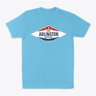 Arlington Washington Diamond Star Classic Dad T-Shirt