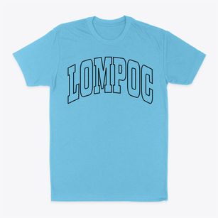 Lompoc California Trendy Block Classic Dad T-Shirt
