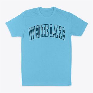 White Lake North Carolina Trendy Block Classic Dad T-Shirt