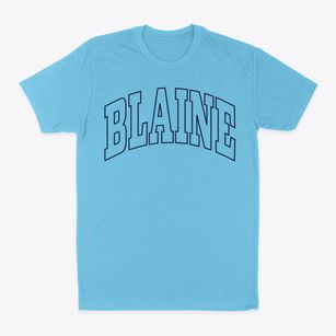 Blaine Maine Trendy Block Classic Dad T-Shirt