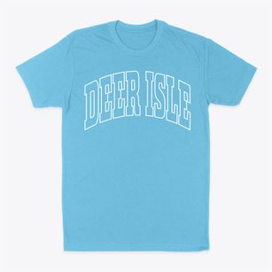 Deer Isle Maine Trendy Block Classic Dad T-Shirt