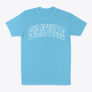 Evansville Indiana Trendy Block Classic Dad T-Shirt
