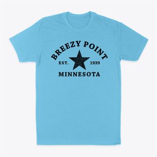 Breezy Point Minnesota Star Classic Dad T-Shirt