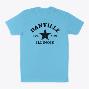Danville Illinois Star Classic Dad T-Shirt