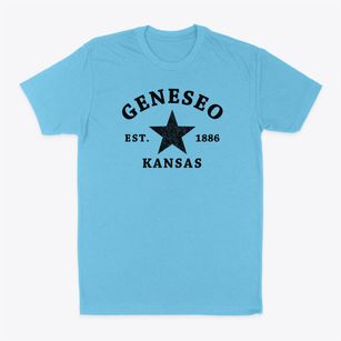 Geneseo Kansas Star Classic Dad T-Shirt