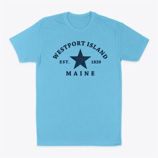 Westport Island Maine Star Classic Dad T-Shirt
