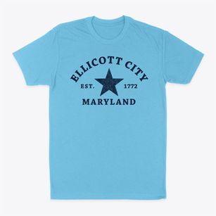 Ellicott City Maryland Star Classic Dad T-Shirt