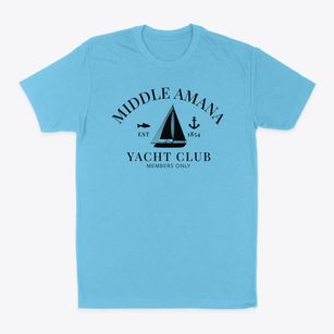 Middle Amana Iowa Yacht Club Classic Dad T-Shirt
