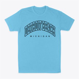 Detroit Beach Michigan Inline Classic Dad T-Shirt
