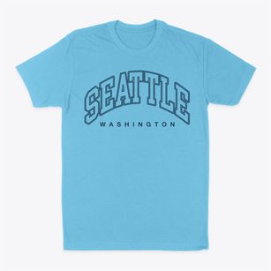 Seattle Washington Inline Classic Dad T-Shirt