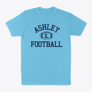 Ashley Illinois Football Classic Dad T-Shirt