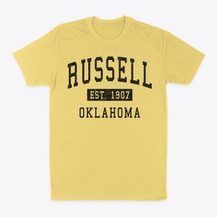 Russell Oklahoma Classic Established Classic Dad T-Shirt