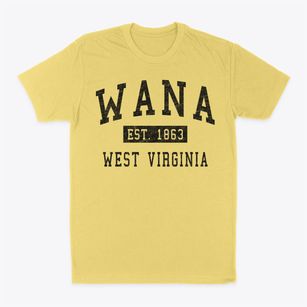 Wana West Virginia Classic Established Classic Dad T-Shirt