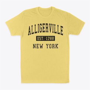 Alligerville New York Classic Established Classic Dad T-Shirt
