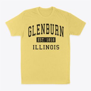 Glenburn Illinois Classic Established Classic Dad T-Shirt