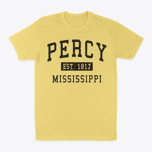 Percy Mississippi Classic Established Classic Dad T-Shirt