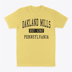 Oakland Mills Pennsylvania Classic Established Classic Dad T-Shirt