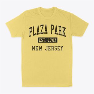 Plaza Park New Jersey Classic Established Classic Dad T-Shirt