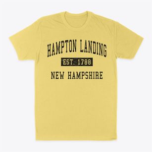 Hampton Landing New Hampshire Classic Established Classic Dad T-Shirt