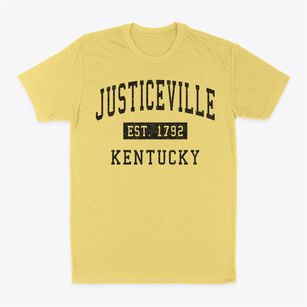 Justiceville Kentucky Classic Established Classic Dad T-Shirt