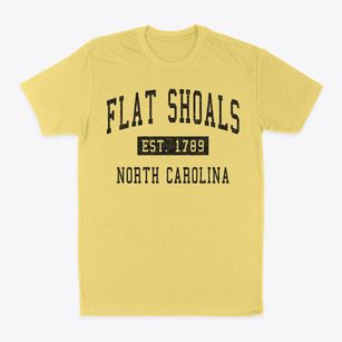 Flat Shoals North Carolina Classic Established Classic Dad T-Shirt