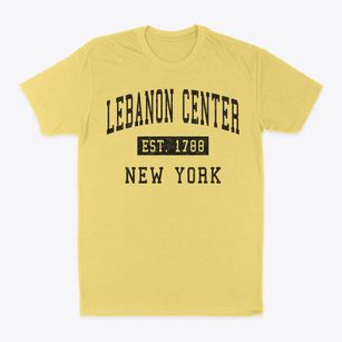 Lebanon Center New York Classic Established Classic Dad T-Shirt