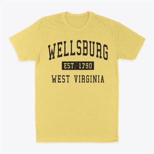 Wellsburg West Virginia Classic Established Classic Dad T-Shirt