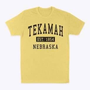 Tekamah Nebraska Classic Established Classic Dad T-Shirt