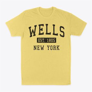 Wells New York Classic Established Classic Dad T-Shirt