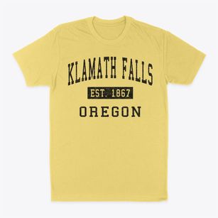 Klamath Falls Oregon Classic Established Classic Dad T-Shirt