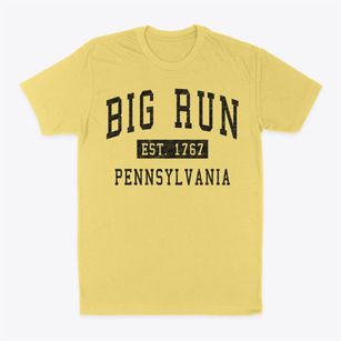 Big Run Pennsylvania Classic Established Classic Dad T-Shirt