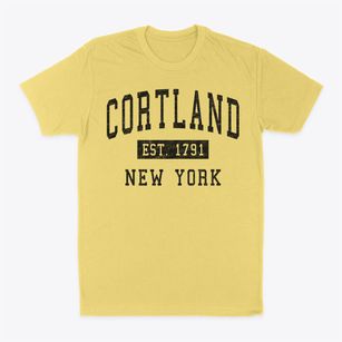 Cortland New York Classic Established Classic Dad T-Shirt
