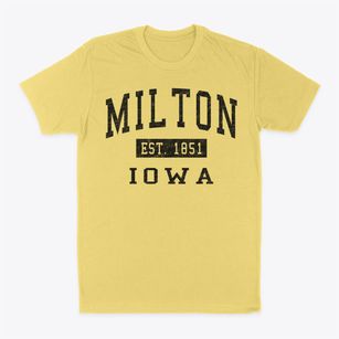 Milton Iowa Classic Established Classic Dad T-Shirt