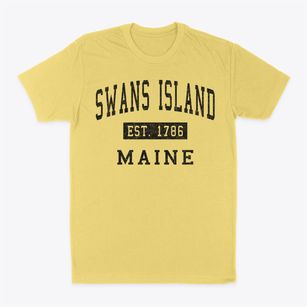 Swans Island Maine Classic Established Classic Dad T-Shirt