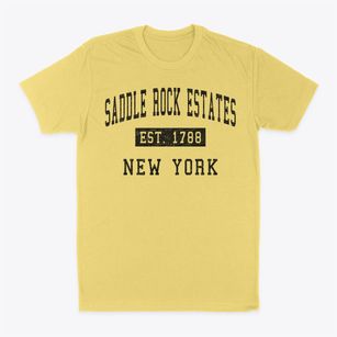 Saddle Rock Estates New York Classic Established Classic Dad T-Shirt