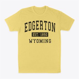 Edgerton Wyoming Classic Established Classic Dad T-Shirt