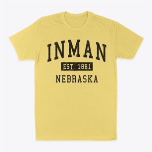 Inman Nebraska Classic Established Classic Dad T-Shirt