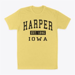 Harper Iowa Classic Established Classic Dad T-Shirt