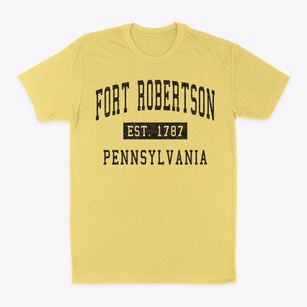 Fort Robertson Pennsylvania Classic Established Classic Dad T-Shirt