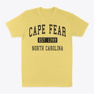 Cape Fear North Carolina Classic Established Classic Dad T-Shirt