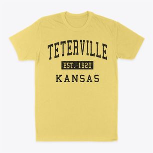 Teterville Kansas Classic Established Classic Dad T-Shirt
