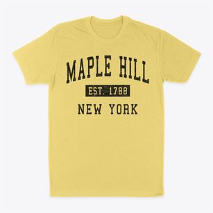 Maple Hill New York Classic Established Classic Dad T-Shirt