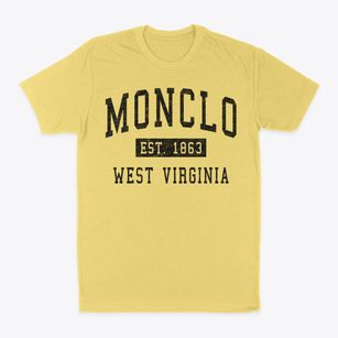 Monclo West Virginia Classic Established Classic Dad T-Shirt