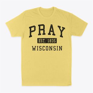 Pray Wisconsin Classic Established Classic Dad T-Shirt