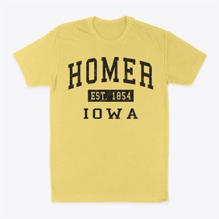 Homer Iowa Classic Established Classic Dad T-Shirt