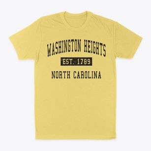 Washington Heights North Carolina Classic Established Classic Dad T-Shirt