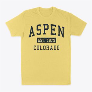 Aspen Colorado Classic Established Classic Dad T-Shirt