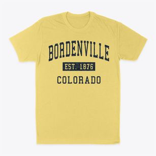 Bordenville Colorado Classic Established Classic Dad T-Shirt
