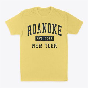 Roanoke New York Classic Established Classic Dad T-Shirt